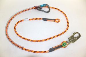 Adjustable Rope Safety with In-Line Adjustor and Steel Swivel Snap