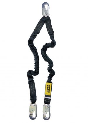 Arc Flash Twin Leg Lanyard with Aluminum Snap Hook fall protection equipment