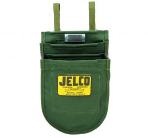 Bolt Bag Triple Pocket in Green Canvas with Magnet fall protection equipment