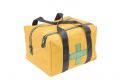 Bag in Yellow Canvas with Green Cross fall protection equipment