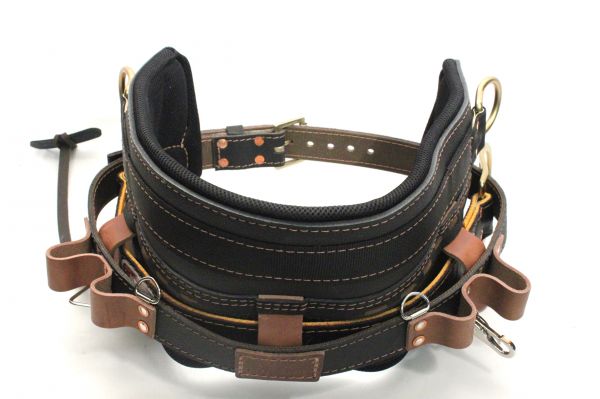 Leather Gut Strap with 2 Small D-Rings